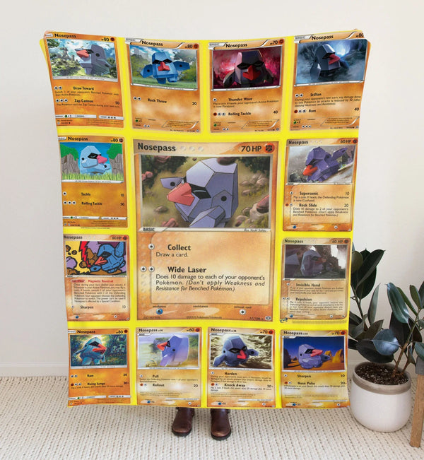 Personalized Pokemon Blanket , Custom Name Multi Nosepass Blanket – Amor  Custom Gifts