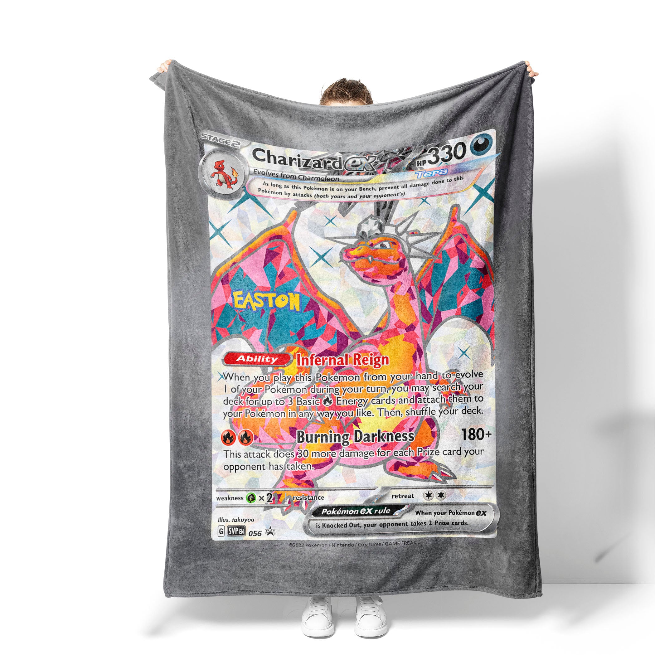 charizard pokemon card blanket Anime Thicc Sherpa Or Quilt HG Halloween Christmas Gifts 2 Designfullprint Pokemon Charizard Poke Balls Throw
