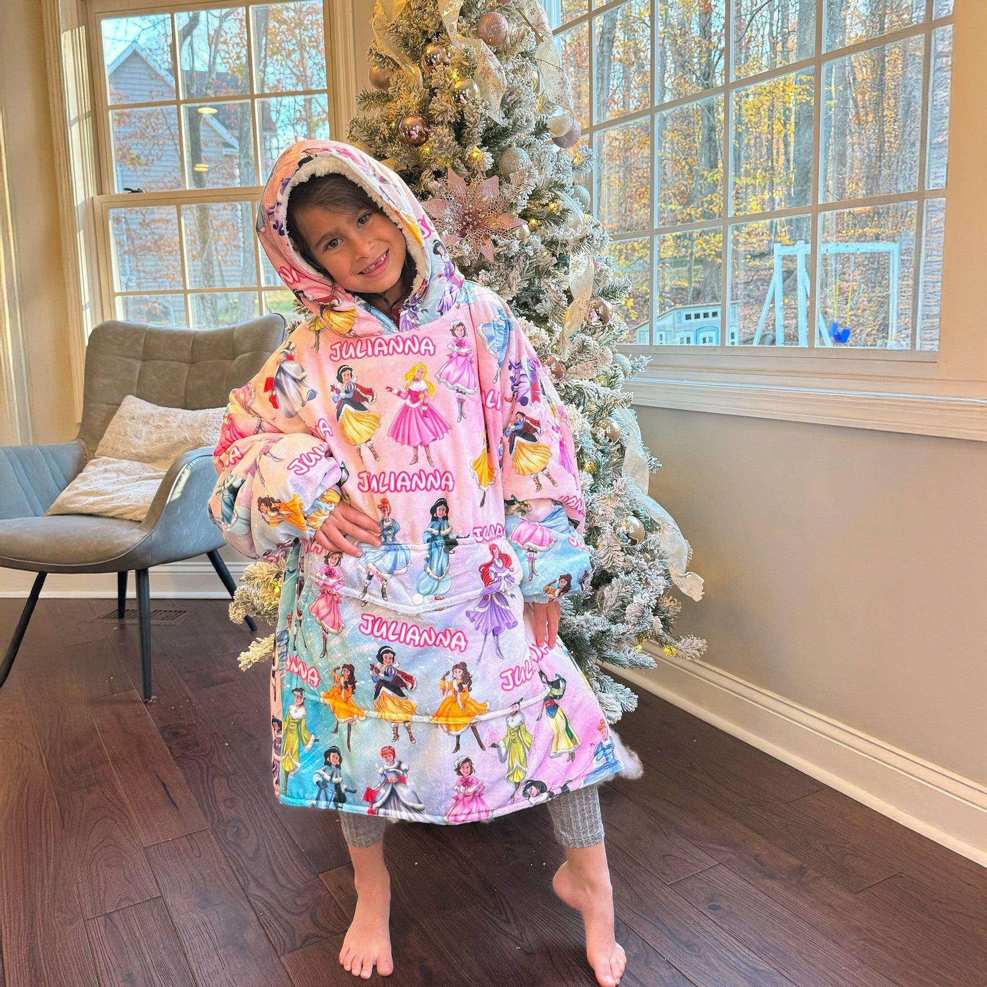 Personalized Face & Name Fairy Tale Princess Winter Dress Snug Oversiz Amor Custom Gifts Personalized Face & Name Fairy Tale Princess Winter Dress Snug Oversiz Amor Custom Gifts