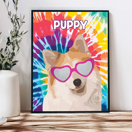 Posters, Prints, & Visual Artwork Dog Lovers - Color Art Canvas - Personalized Pet Poster Canvas Print