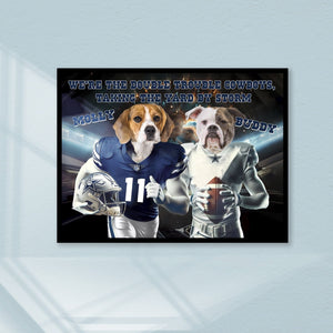 Posters, Prints, & Visual Artwork Pet Lovers - Dallas Dog Football Canvas Pets - Personalized Pet Poster Canvas Print