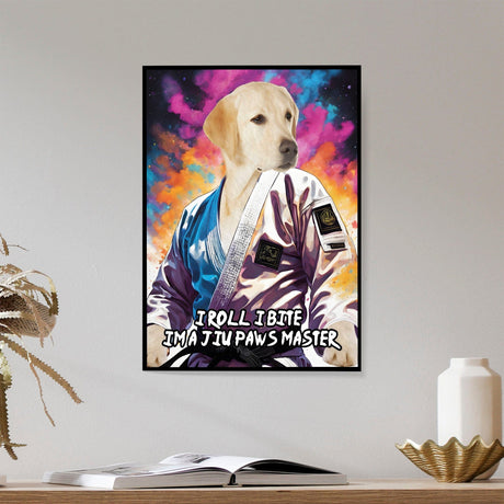 Posters, Prints, & Visual Artwork Dog Lovers - Dog Jiu Jitsu Canvas - Personalized Pet Poster Canvas Print