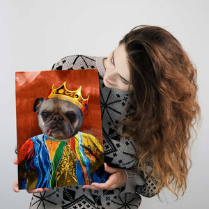 Posters, Prints, & Visual Artwork Dog Lovers - Dog King - Personalized Pet Poster Canvas Print