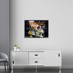 Posters, Prints, & Visual Artwork Dog Lovers - Greenbay Packers 2 Pets Football Canvas - Personalized Pet Poster Canvas Print
