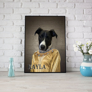 Posters, Prints, & Visual Artwork Dog Lovers - Kayla Dog - Personalized Pet Poster Canvas Print