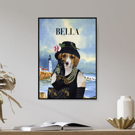 Posters, Prints, & Visual Artwork Dog Lovers - Luxury Dog Painting- Personalized Pet Poster Canvas Print