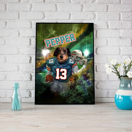 Posters, Prints, & Visual Artwork Dog Lovers - Pepper Jersey #13 - Personalized Pet Poster Canvas Print