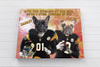 Posters, Prints, & Visual Artwork Dog Lovers - PITTSBURGH STEELERS Football Canvas 2 Pets - Personalized Pet Poster Canvas Print