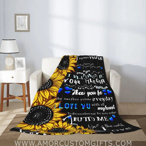 Blanket Personalized Blanket Blanket to My Mom from Daughter Son, I Love You Mom Blanket Birthday Gifts for Mom, to My Mom Fleece Blanket