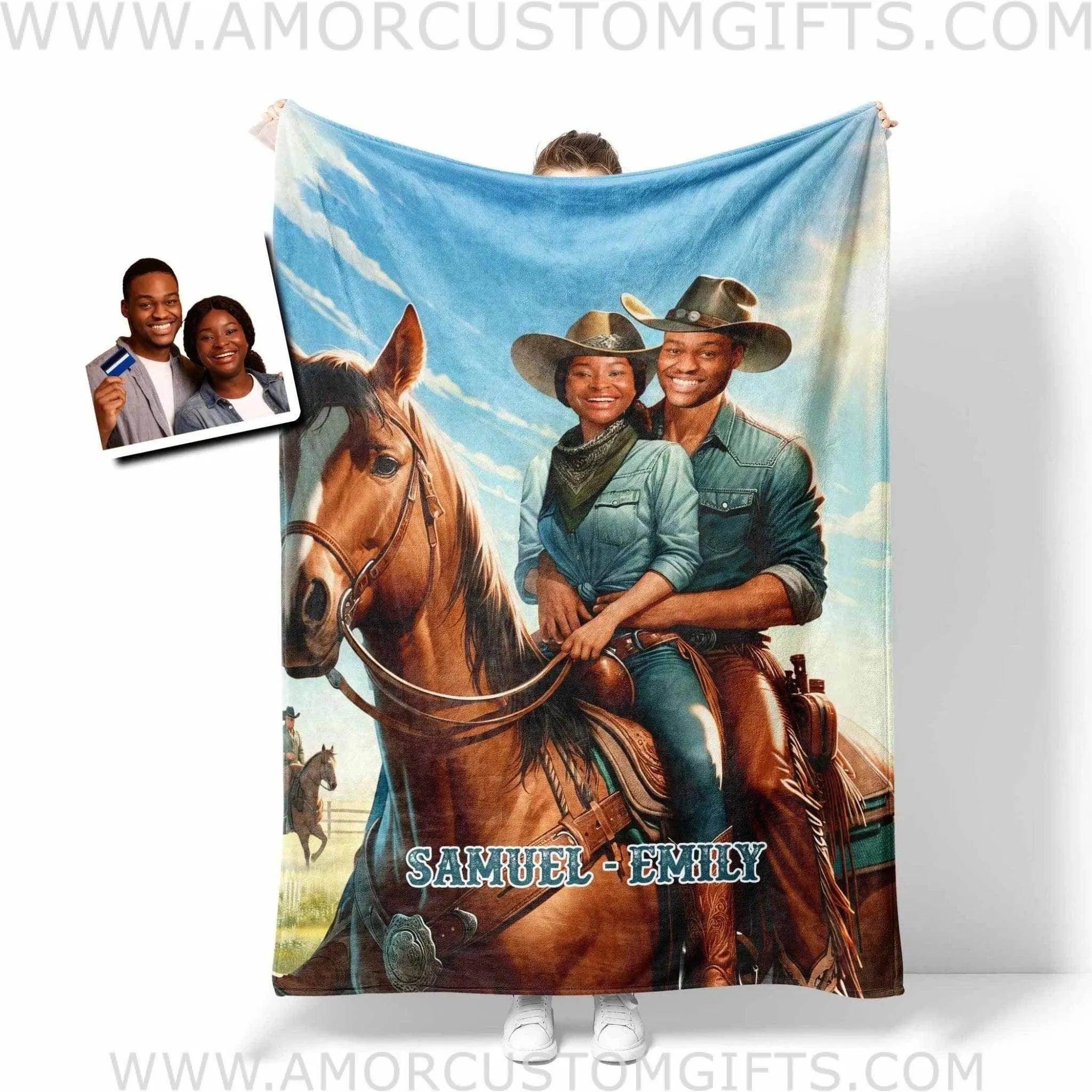 Custom couple blankets sale