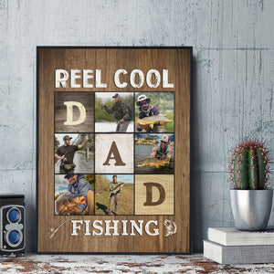 Posters, Prints, & Visual Artwork Personalized Father's Day Reel Cool - Custom Photo Poster Canvas Print