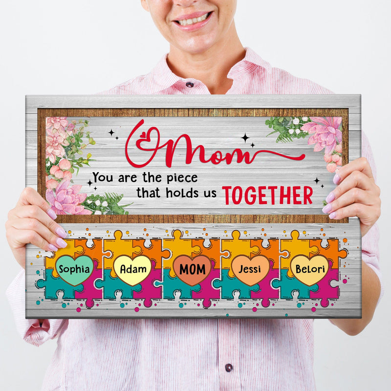 Posters, Prints, & Visual Artwork Personalized Mother's Day I Love You Mom - Custom Name Poster Canvas Print