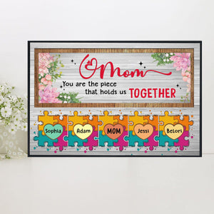 Posters, Prints, & Visual Artwork Personalized Mother's Day I Love You Mom - Custom Name Poster Canvas Print