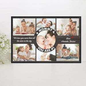 Posters, Prints, & Visual Artwork Personalized Mother's Day Mommy You Are #1 - Custom Photo & Name Poster Canvas Print
