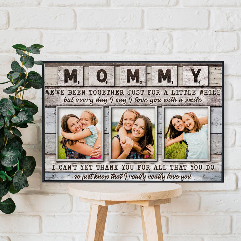 Posters, Prints, & Visual Artwork Personalized Mother's Day I Love You Mom - Custom Photo Poster Canvas Print