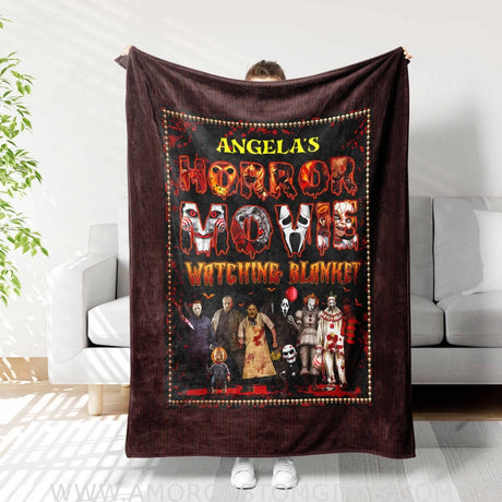 Blankets Personalized Name My Horror Movie 2 Halloween Blanket