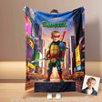 Blankets Personalized Ninja Boy 3 Blanket | Custom Face & Name Blanket For Boys