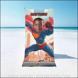 Towels Personalized Super Boy Japanese City Photo Beach Towel