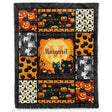 Blankets Personalized Halloween Pumpkin Monogram Name Blanket – Custom Name Halloween Baby Blanket