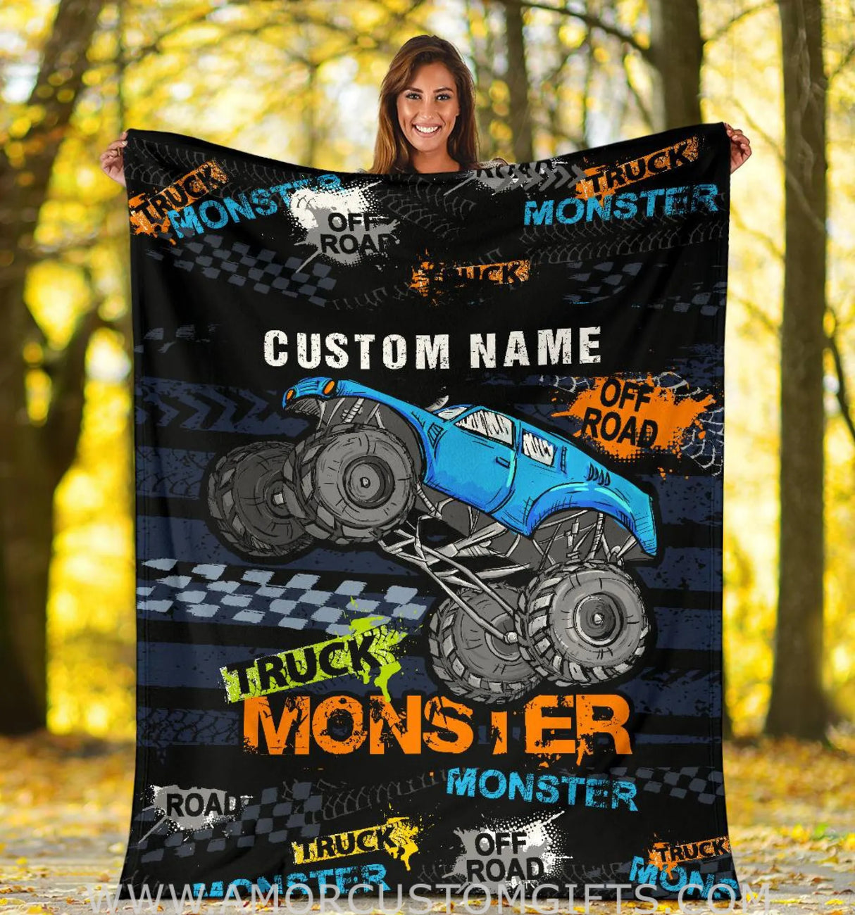 Blankets Personalized name Construction baby blanket, gift for Baby, Kids, Youth
