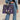 Personalized Vegan Leather Handbag Purple Whimsy Blossom - Amor Custom Gifts