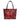 Amor Custom Gifts Leather Tote Bag Heart Floral Dachshund Couple - Amor Custom Gifts