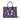 Personalized Vegan Leather Handbag Violet Grace Bloom - Amor Custom Gifts