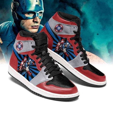 Captain America Marvel Air Jordan 2021 Shoes Sport Sneakers