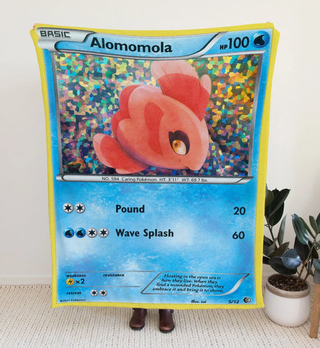 Alomomola Other Series Blanket | Custom Pk Trading Card Personalize Anime Fan Gift