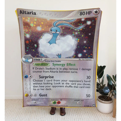 Altaria Ex Series Blanket | Custom Pk Trading Card Personalize Anime Fan Gift