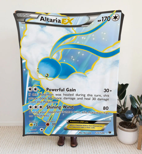 Altaria Ex Xy Series Blanket | Custom Pk Trading Card Personalize Anime Fan Gift