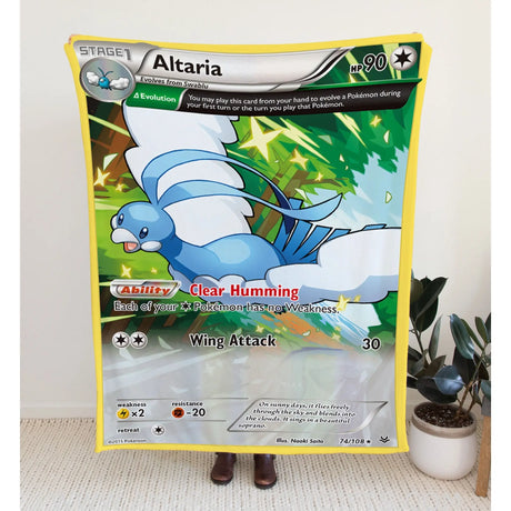 Altaria Xy Series Blanket | Custom Pk Trading Card Personalize Anime Fan Gift