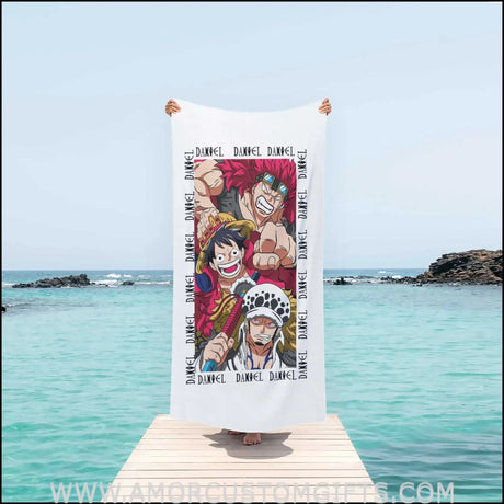 Towels Anime One Piece Boy Photo Personalized Towel Kids Beach Towel, Boy Beach Towels, Name Berserk Guts Bath Towels