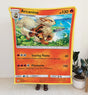 Arcanine Sun & Moon Series Blanket | Custom Pk Trading Card Personalize Anime Fan Gift