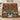 Personalized Twelve Days of Christmas pear tree woven blanket draped over an ivory sofa