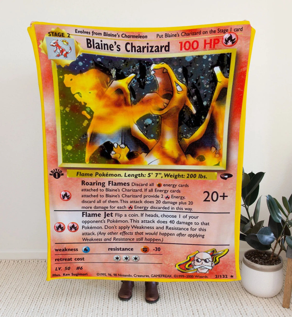 Blaine’s Charizard Blanket 30X40