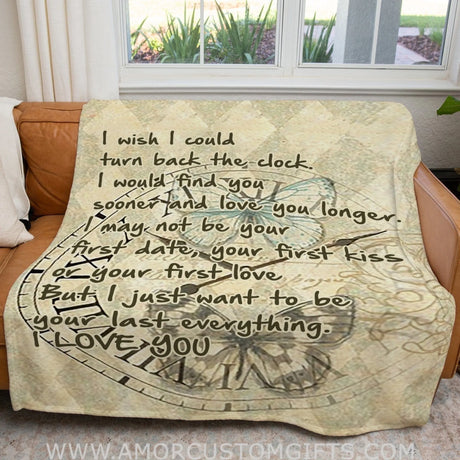 Blankets Blanket Gift For Him, Valentines Day Gifts For Him, Turn Back The Clock 2012034 Sherpa