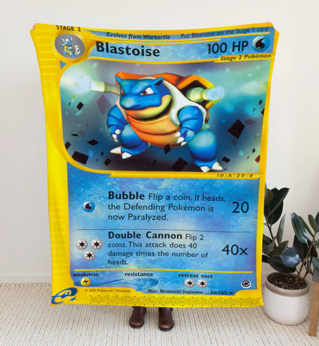 Blastoise E-Card Series Blanket 30X40