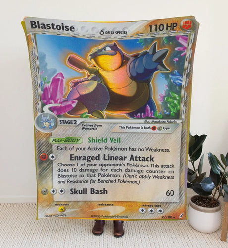 Blastoise Ex Series Blanket 30’X40’