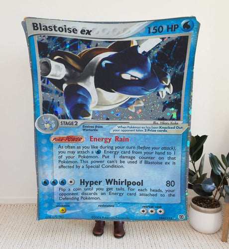 Blastoise Ex Ex Series Blanket 30X40