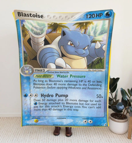 Blastoise Ex Series Blanket 30X40