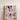 Custom face lavender daisy Minnie inspired girl fleece throw with name NORA hanging on a wooden ladder