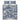 Personalized Blue Road to Bethlehem Nativity comforter set with custom family name and 2 matching pillowcases, flat lay