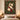 Camellia paperwhite woven blanket displayed as a Christmas wall tapestry above a bed