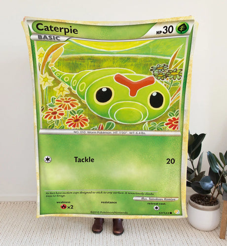 Caterpie Heartgold & Soulsilver Series Blanket 30X40