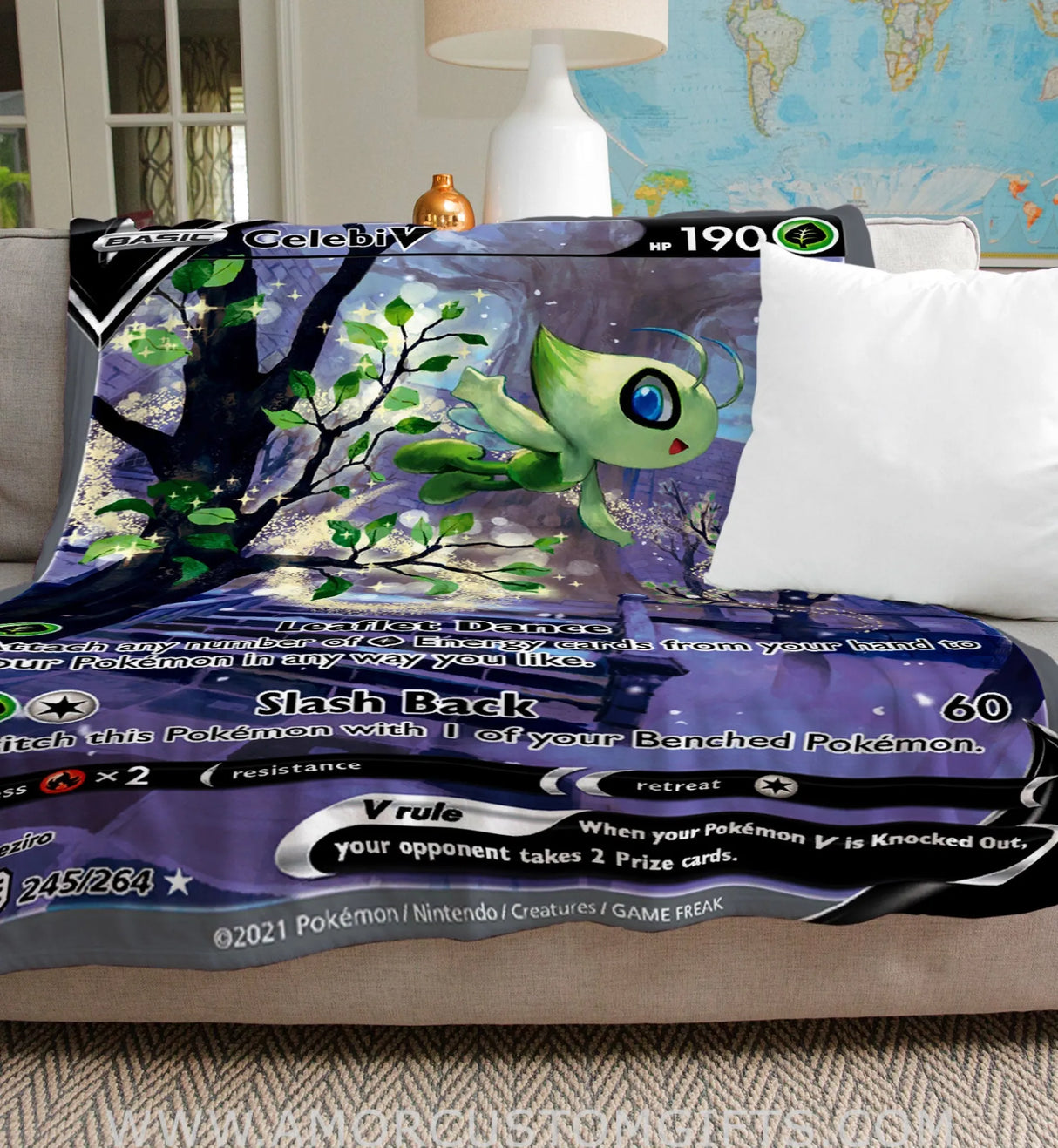 Celebi V Sword & Shield Series Blanket 50’X60’