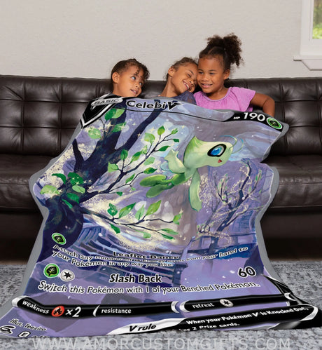 Celebi V Sword & Shield Series Sherpa Blanket 60’X80’