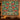 Ceramic Christmas Tree Squirrels woven blanket displayed as a wall tapestry above a console