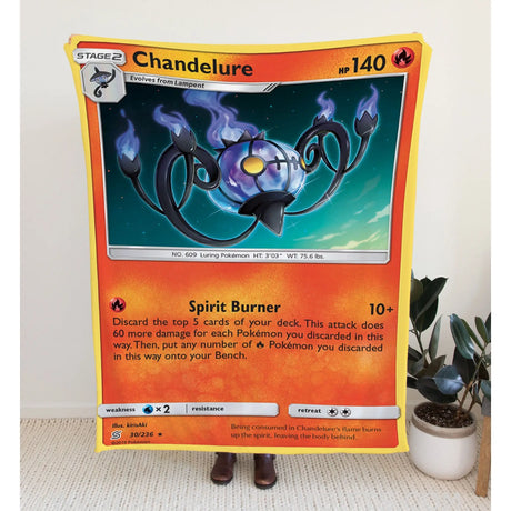 Chandelure Sun & Moon Series Blanket 30X40