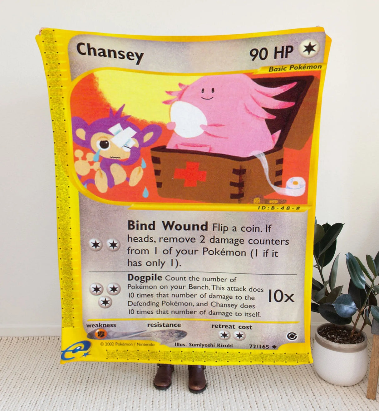 Chansey E-Card Series Blanket 30X40